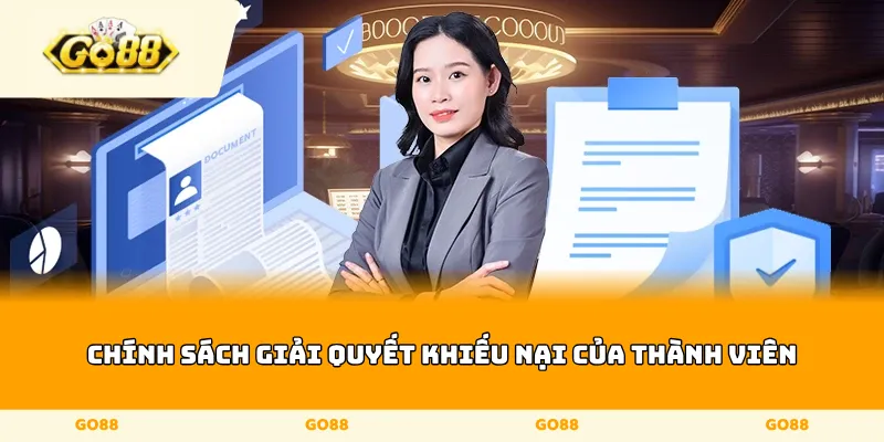 chính sách giải quyết khiếu nại của thành viên